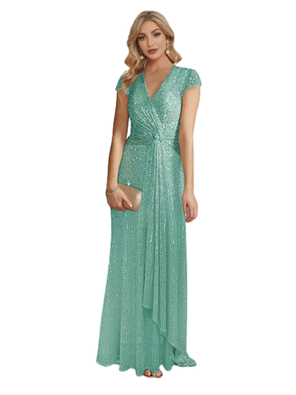 Funki Findz | Dresses | Women's Elegant Long Sequin Dress