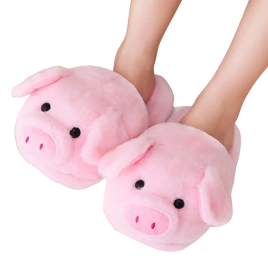 Funki Findz | Shoes | Women's Pink Pig Winter Soft Slippers