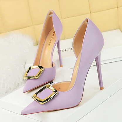 Funki Findz | Shoes | Women's Square Buckle Cut Out Pumps