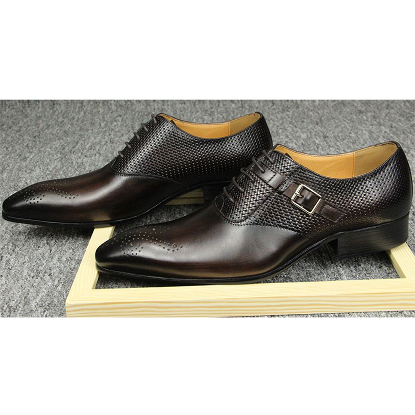 Funki Findz | Shoes | Men's Luxury Leather Brogue Dress Shoe