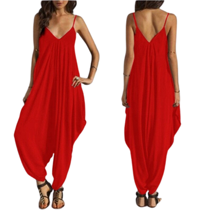 Funki Findz | Pants | Women's Elegant Loose Fit Strappy Romper