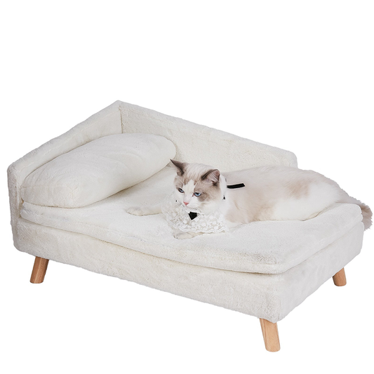 Funki Findz | Pet Beds | Luxury Dog Cat Raised Chaise Lounge