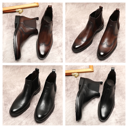 Funki Findz | Boots | Men's Leather Formal Dress Ankle Boots