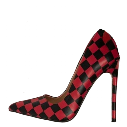Funki Findz | Shoes | Women's Red Black Checkered Stilettos