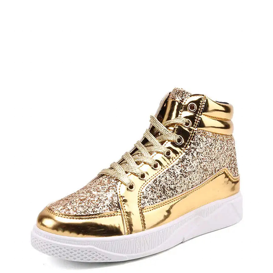 Funki Findz | Boots | Men's Women's Bling Lace Up Sneakers