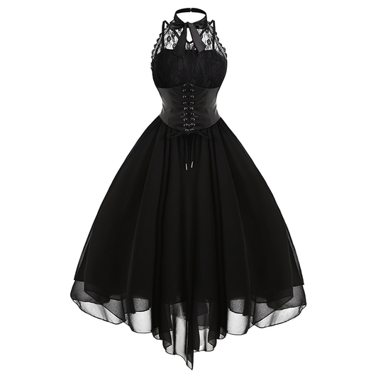 Funki Findz | Dresses | Women's Gothic Punk Lace Party Dress