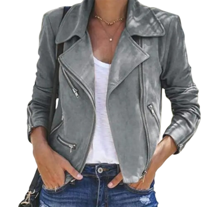 Funki Findz | Jackets | Women's Diagonal Zipper Short Jacket