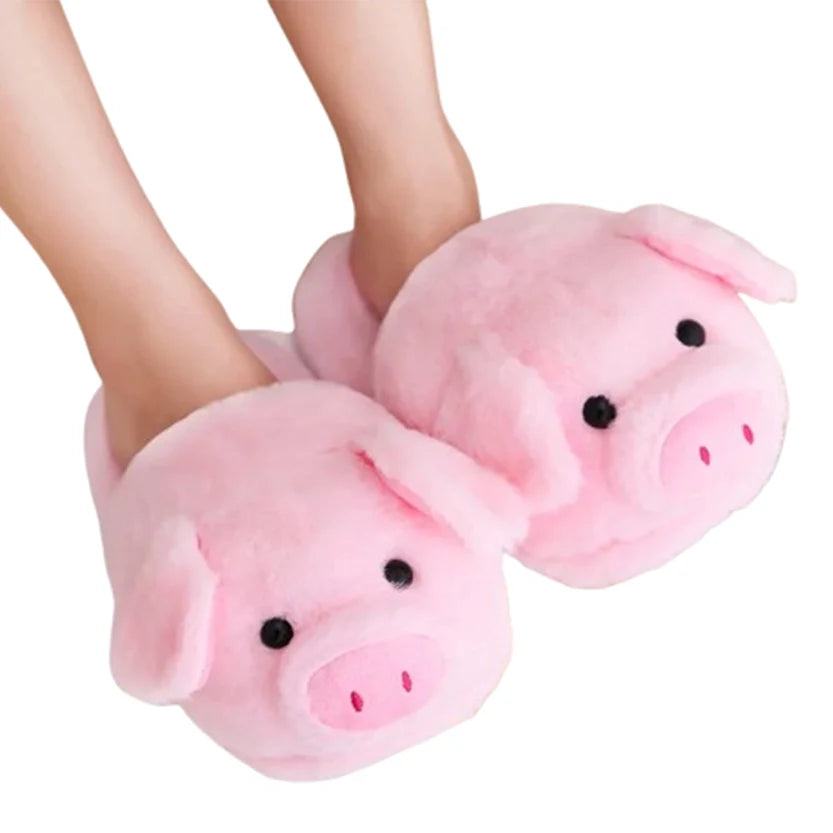 Funki Findz | Shoes | Women's Pink Pig Winter Soft Slippers