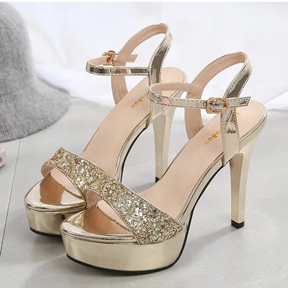 Funki Findz | Shoes | Women's Metallic Party Platform Sandals