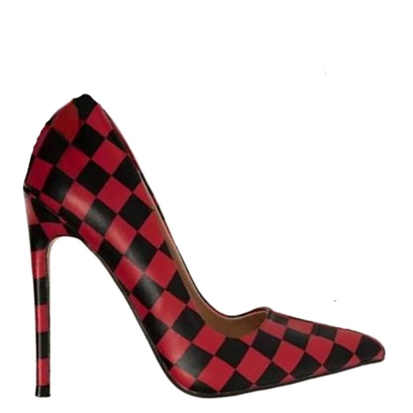 Funki Findz | Shoes | Women's Red Black Checkered Stilettos