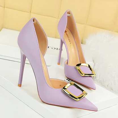 Funki Findz | Shoes | Women's Square Buckle Cut Out Pumps
