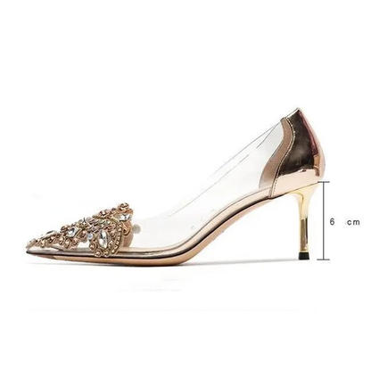 Funki Findz | Shoes | Women's Pointy Toe Clear Wedding Stiletto