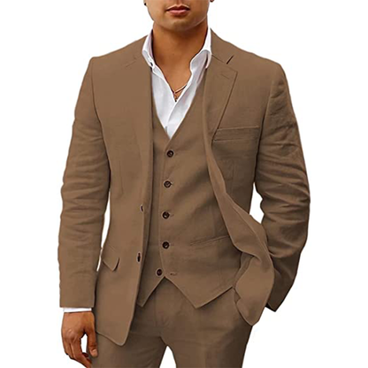 Funki Findz | Suits | Men's 3 Pcs Linen Summer Wedding Suits