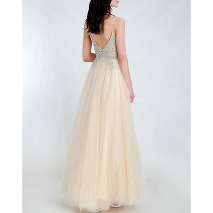 Funki Findz | Dresses | Women's Strappy Full Length Ball Dress
