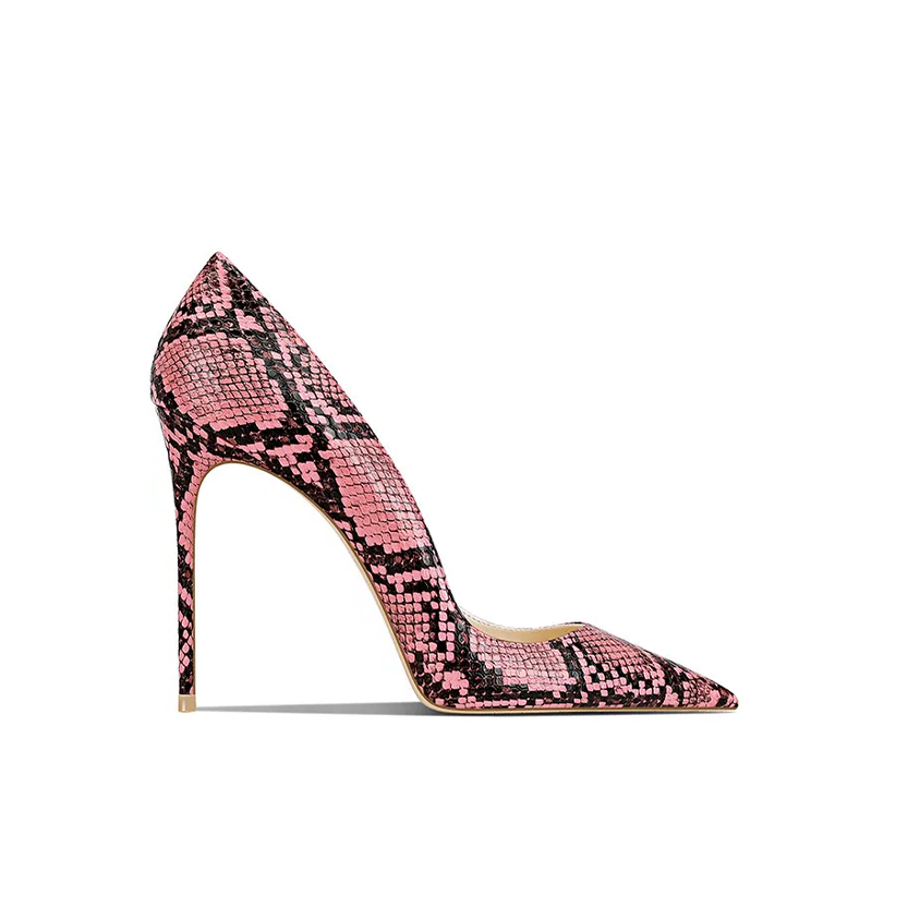 Funki Findz | Shoes | Women's Snake Skin Pattern High Stilettos