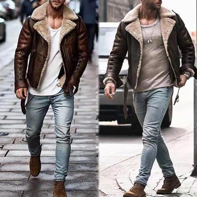 Funki Findz | Jackets | Men's Faux Fur, Faux Leather Jacket