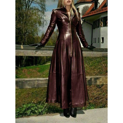 Funki Findz | Jackets | Women's Faux Leather Long Jackets