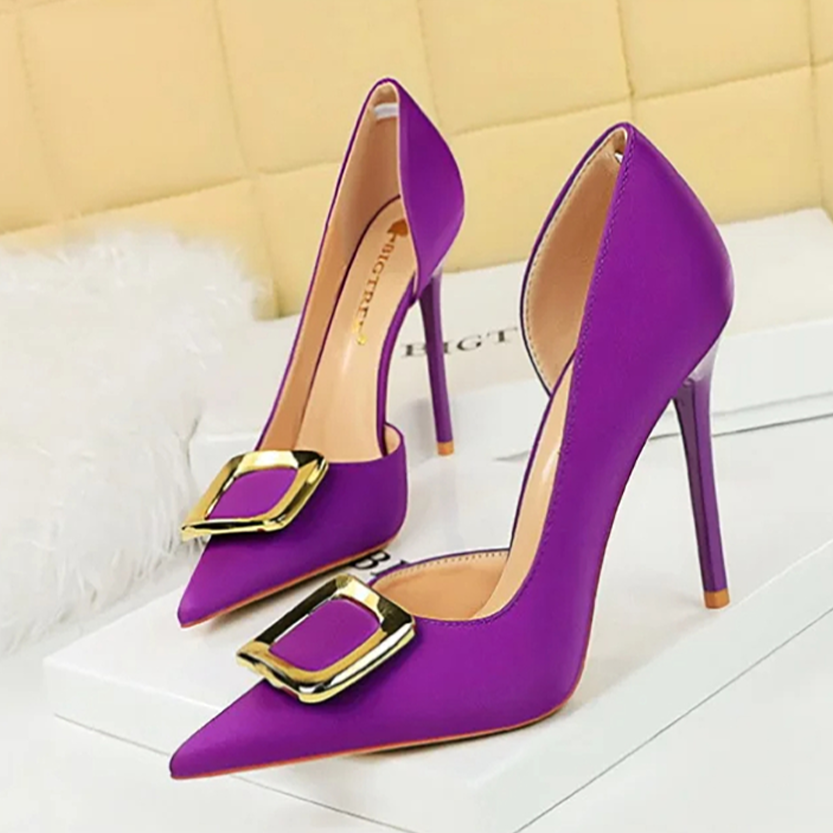 Funki Findz | Shoes | Women's Square Buckle Cut Out Pumps