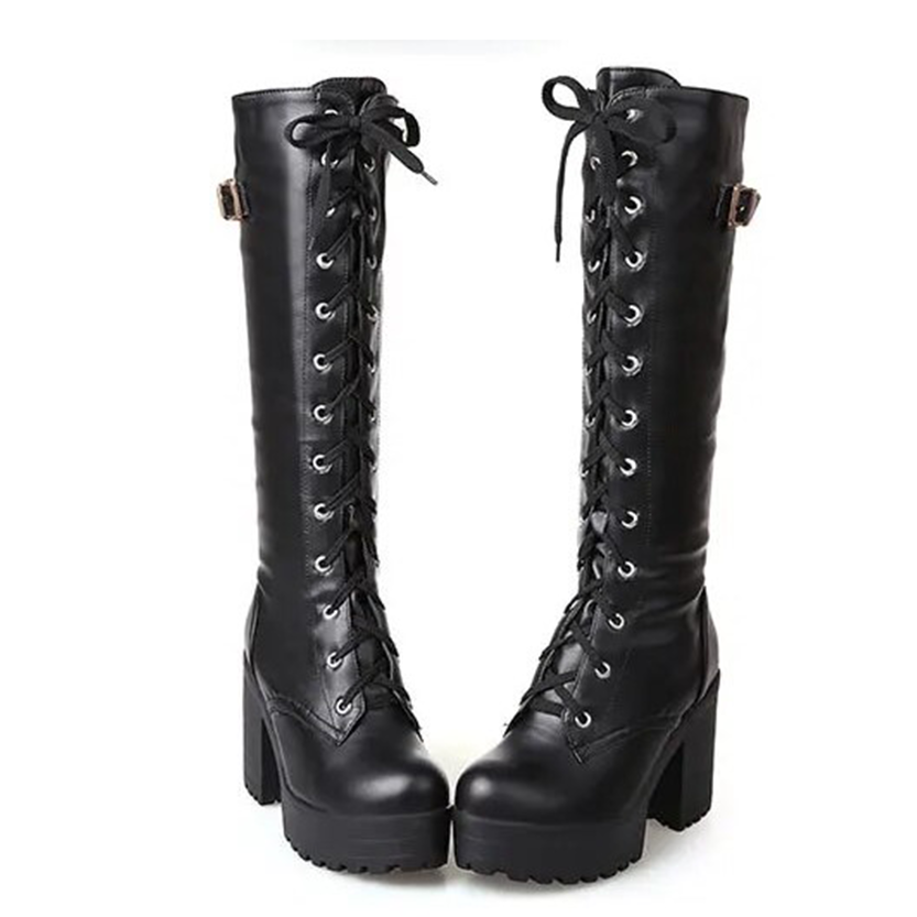 Funki Findz | Boots | Women's High Luxury Gothic Platform Boots