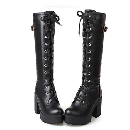 Funki Findz | Boots | Women's High Luxury Gothic Platform Boots