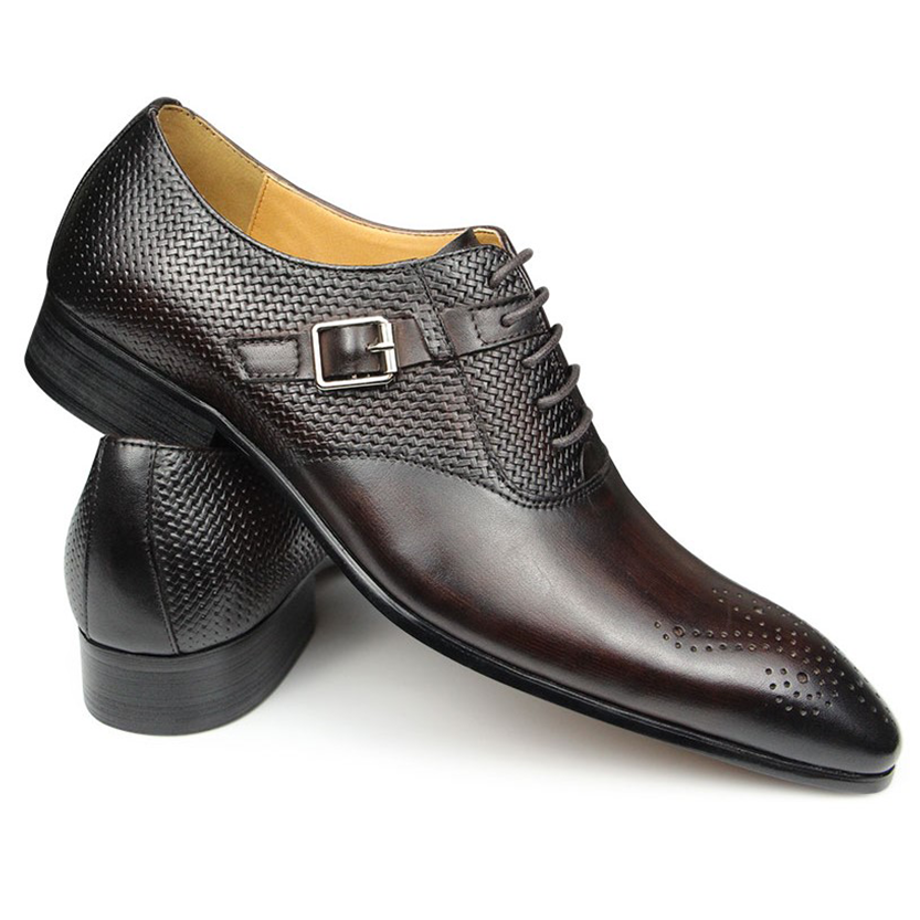Funki Findz | Shoes | Men's Luxury Leather Brogue Dress Shoe