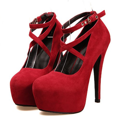 Funki Findz | Shoes | Women's Criss Cross Ankle Strap Platforms