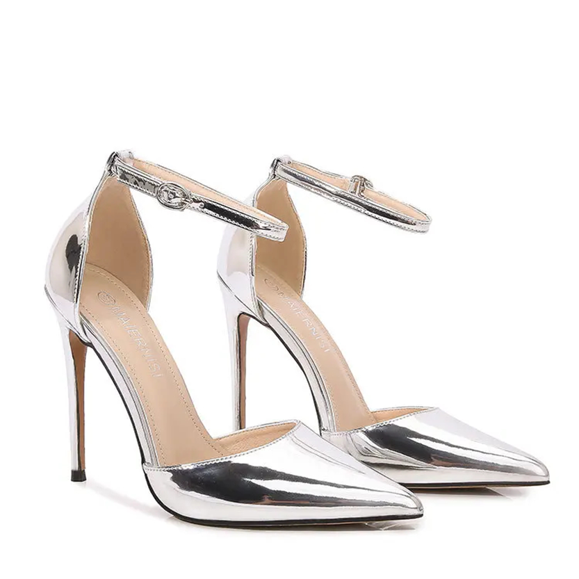 Funki Findz | Shoes | Women's Gold Silver Formal Stiletto Pumps