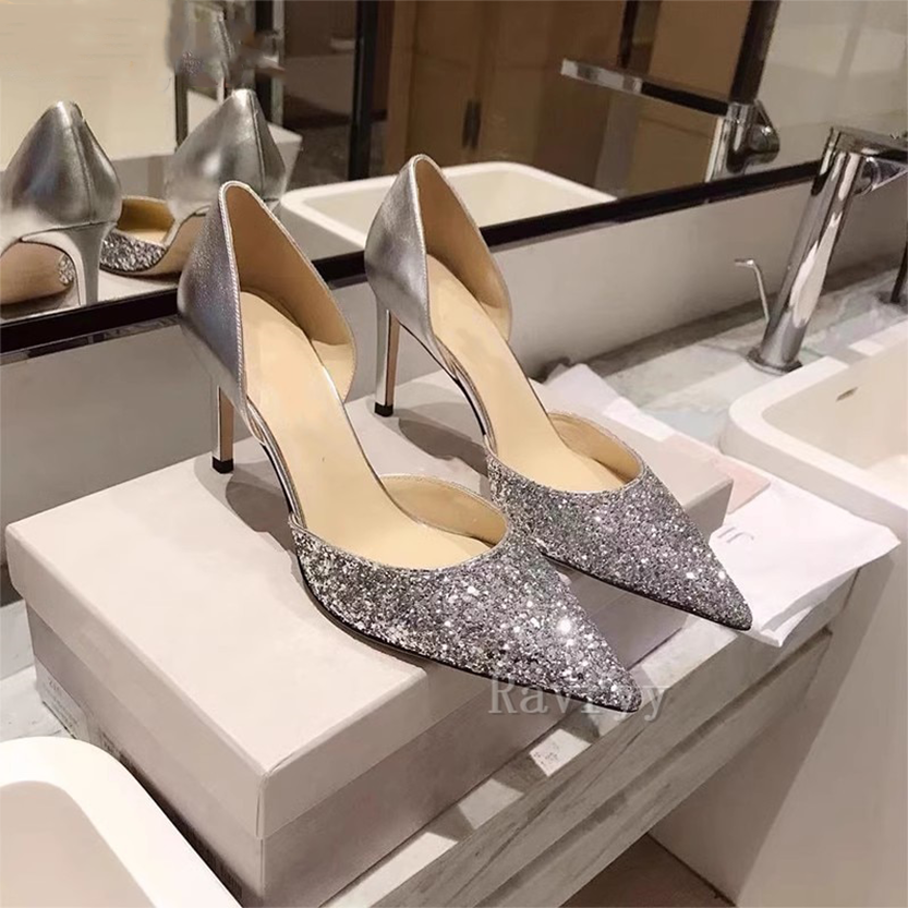Funki Findz | Shoes | Women's Leather Sequin Glitter Bridal Shoe