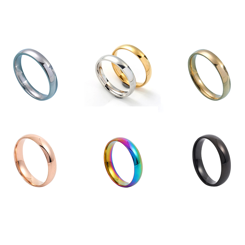 Funki Findz | Rings | Unisex Titanium Gold Silver Rainbow Rings