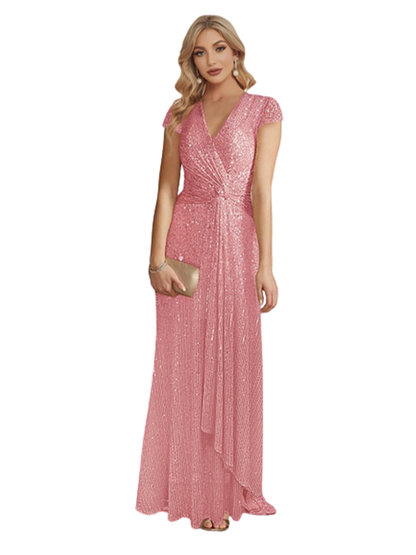 Funki Findz | Dresses | Women's Elegant Long Sequin Dress
