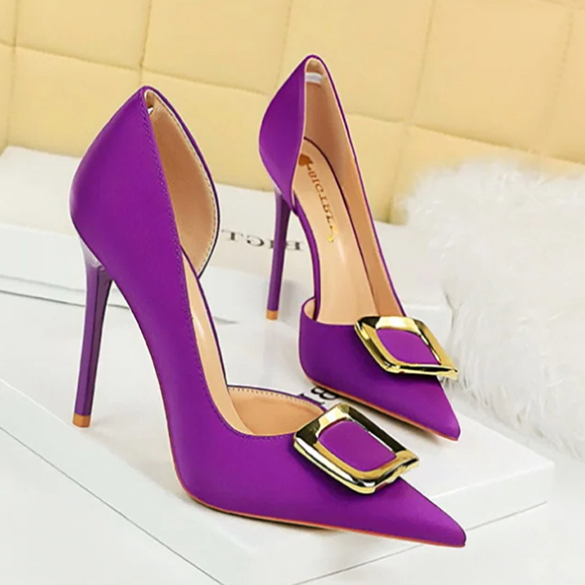 Funki Findz | Shoes | Women's Square Buckle Cut Out Pumps