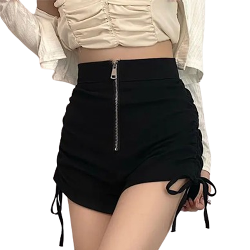 Funki Findz | Shorts | Women's Gothic Drawstring A-line Shorts