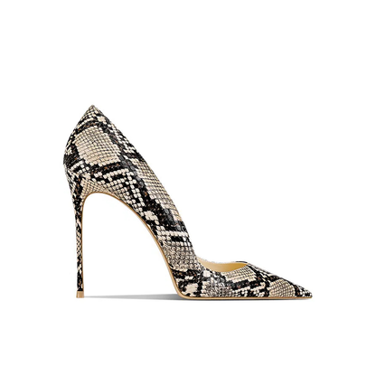 Funki Findz | Shoes | Women's Snake Skin Pattern High Stilettos