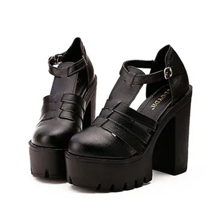 Funki Findz | Shoes | Women's Gothic Punk High Chunky Sandal