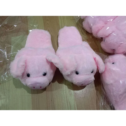 Funki Findz | Shoes | Women's Pink Pig Winter Soft Slippers