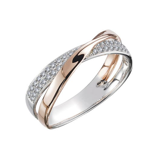 Funki Findz | Rings | Women's Two Tone X Cross Ring