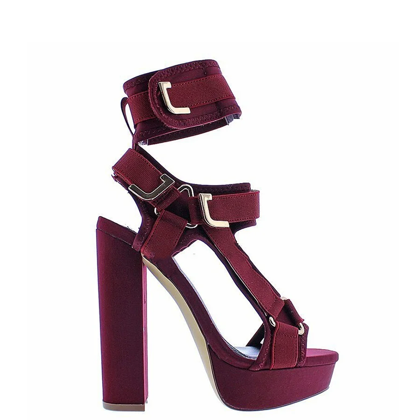 Funki Findz | Shoes | Women's Chunky Heel Strappy Sandals