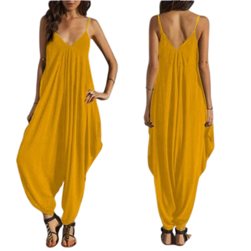 Funki Findz | Pants | Women's Elegant Loose Fit Strappy Romper