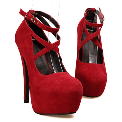 Funki Findz | Shoes | Women's Criss Cross Ankle Strap Platforms