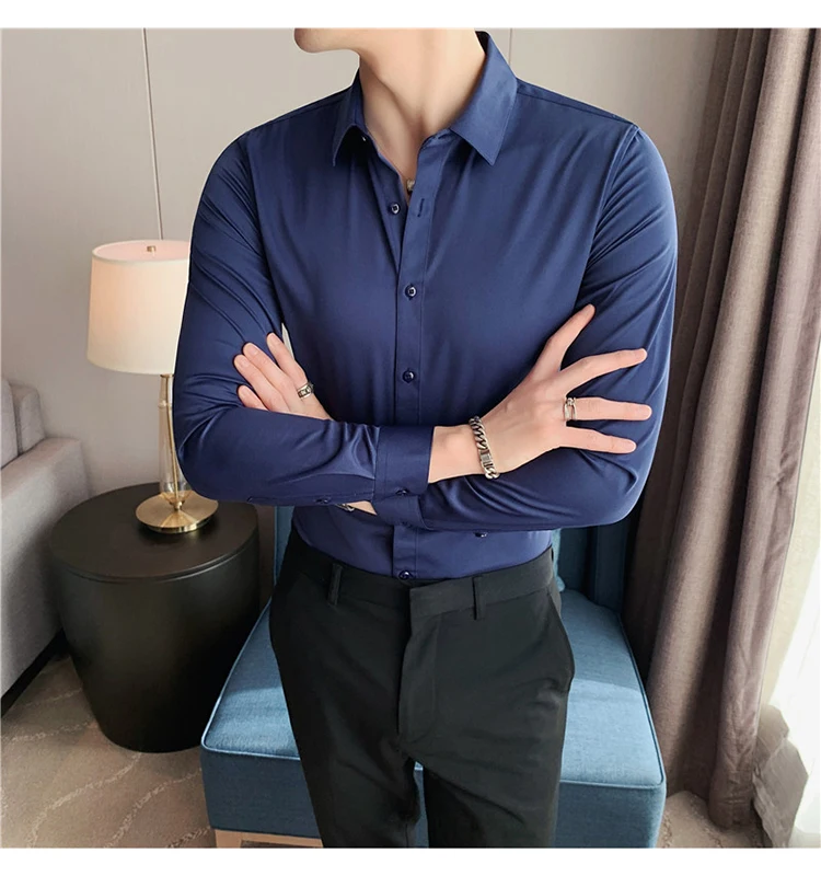 Funki Findz | Shirts | Men's Slim Fit British Style Dress Shirt 7XL