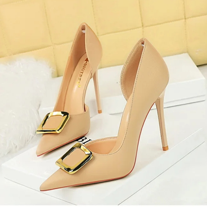Funki Findz | Shoes | Women's Square Buckle Cut Out Pumps