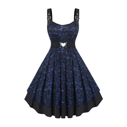 Funki Findz | Dresses | Women's Floral Lace Buckle Strap Dress