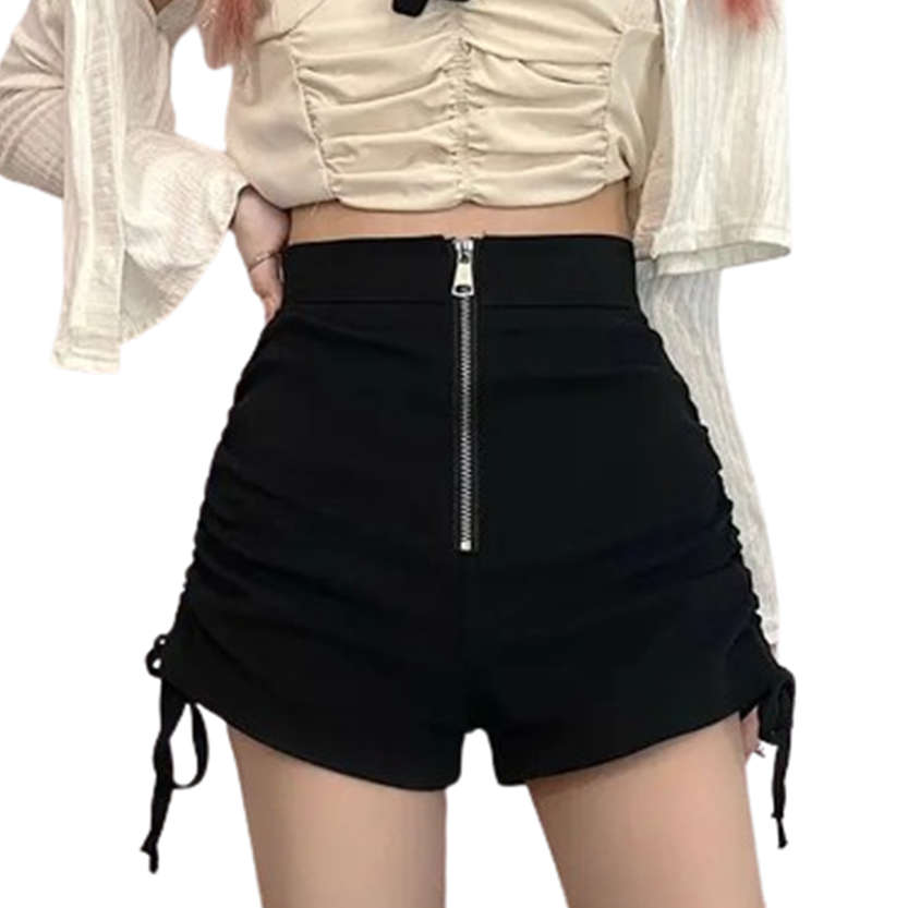 Funki Findz | Shorts | Women's Gothic Drawstring A-line Shorts