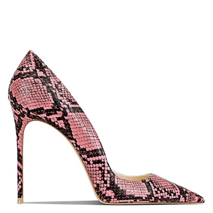 Funki Findz | Shoes | Women's Snake Skin Pattern High Stilettos