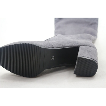 Funki Findz | Boots | Women's Thigh High Square Mid Heel Boots