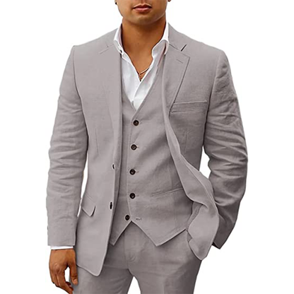 Funki Findz | Suits | Men's 3 Pcs Linen Summer Wedding Suits
