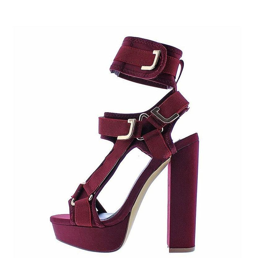 Funki Findz | Shoes | Women's Chunky Heel Strappy Sandals