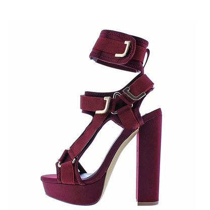 Funki Findz | Shoes | Women's Chunky Heel Strappy Sandals
