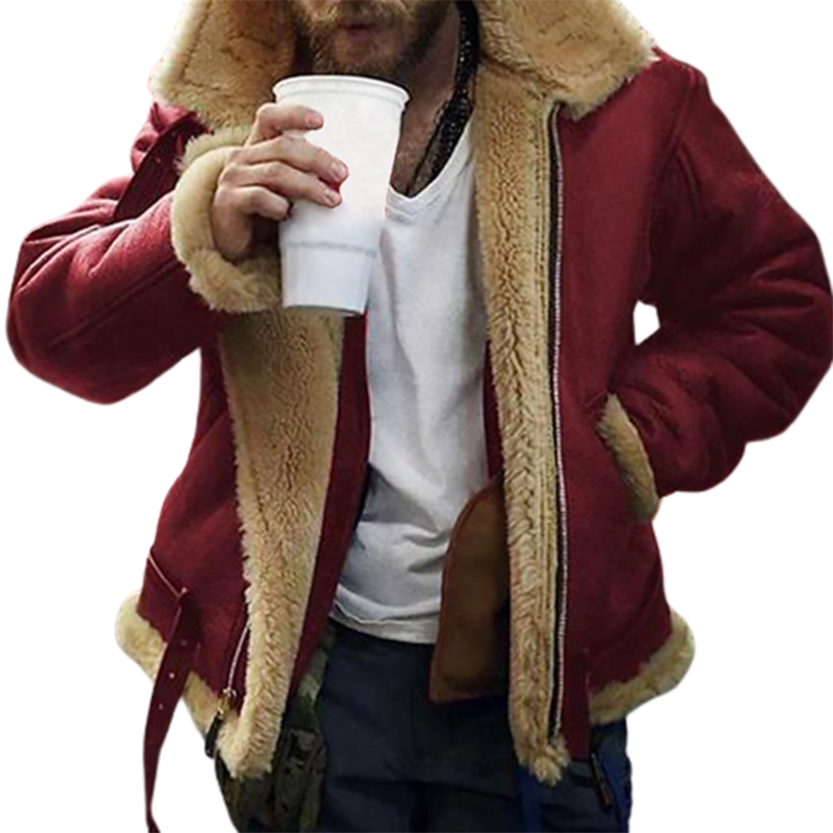 Funki Findz | Jackets | Men's Faux Leather Fur Lined Jacket