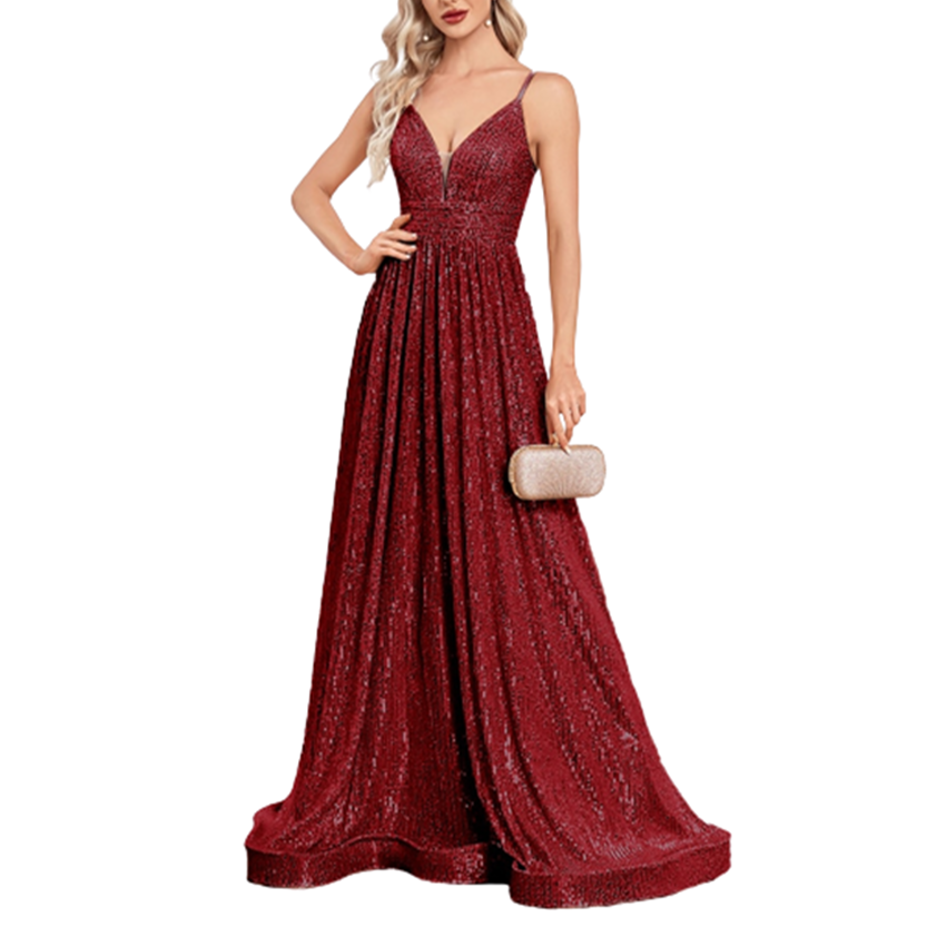 Funki Findz | Dresses | Women's Luxury Strappy Evening Dress